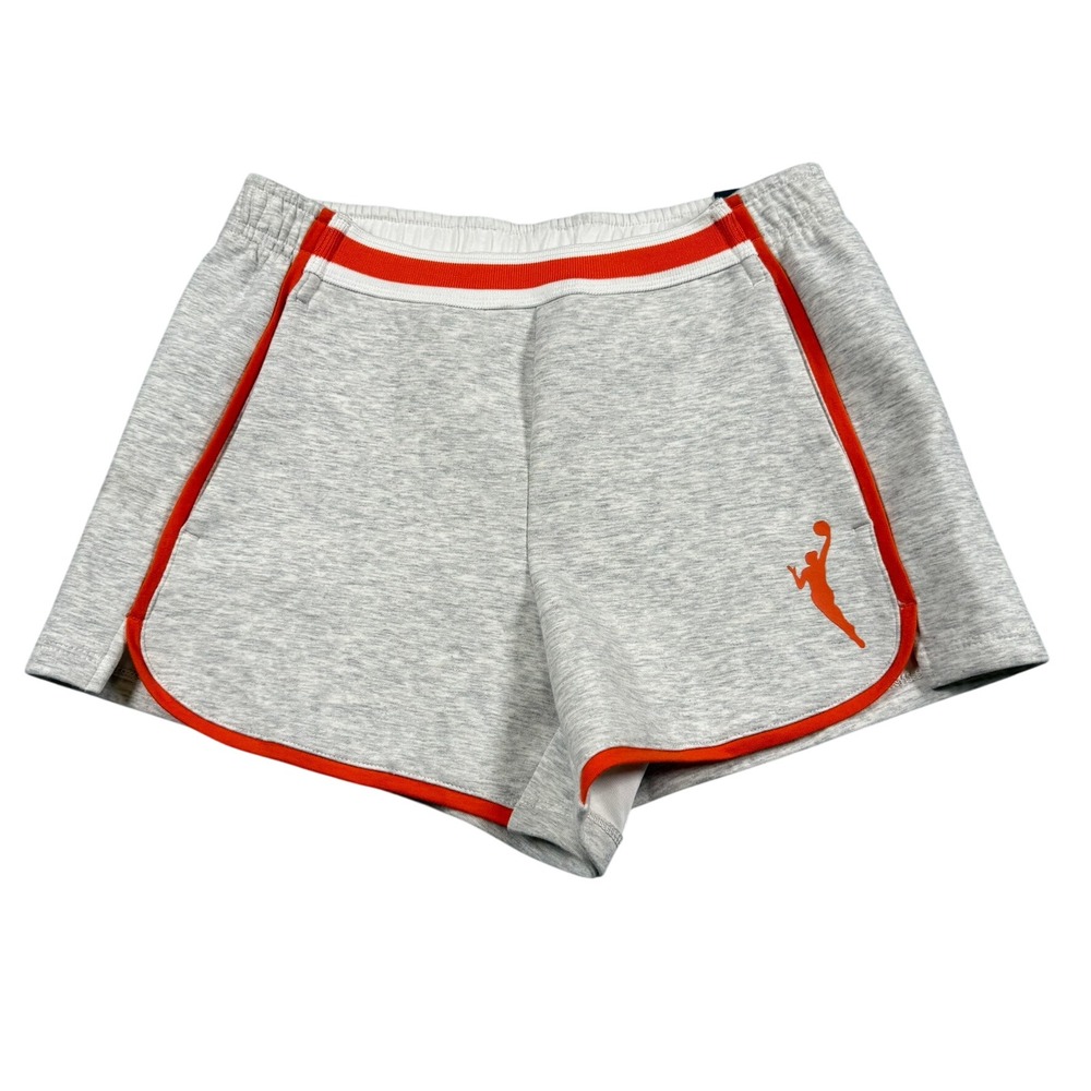 DSG Girls M‎ 10-12 WNBA Sport Fleece Shorts Grey Orange Basketball Activewear
